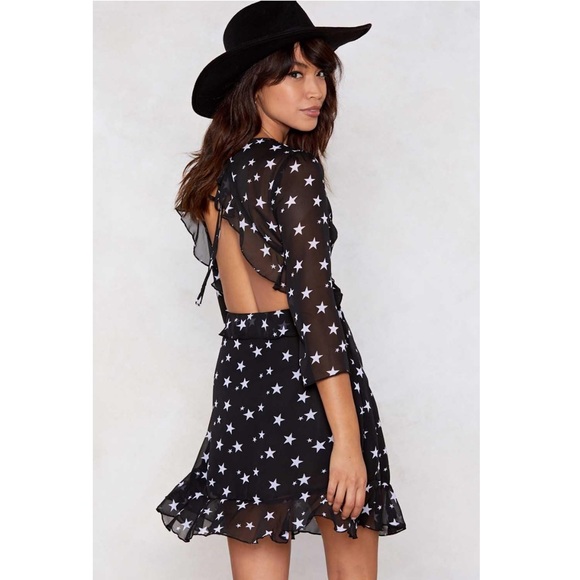 NWT Dress with Ruffle Open Back - Picture 7 of 10